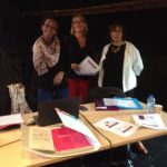 Photo de Marina Soler, Catherine Coppin et Laurence Bruchet lors de la journée de lancement du TEATSA